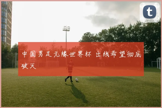 中国男足无缘世界杯 出线希望彻底破灭